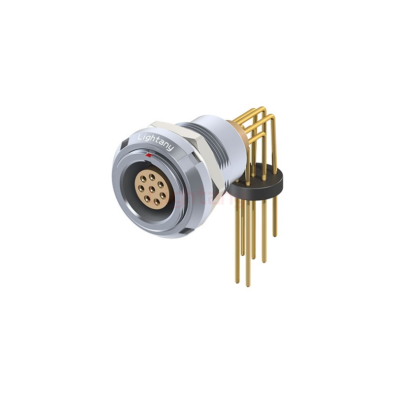 ECG.1B.008.CLV推拉自鎖雙螺母插座 彎插板