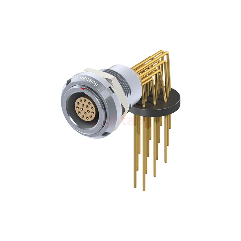 ECG.1B.016.CLV推拉自鎖雙螺母插座 彎插板