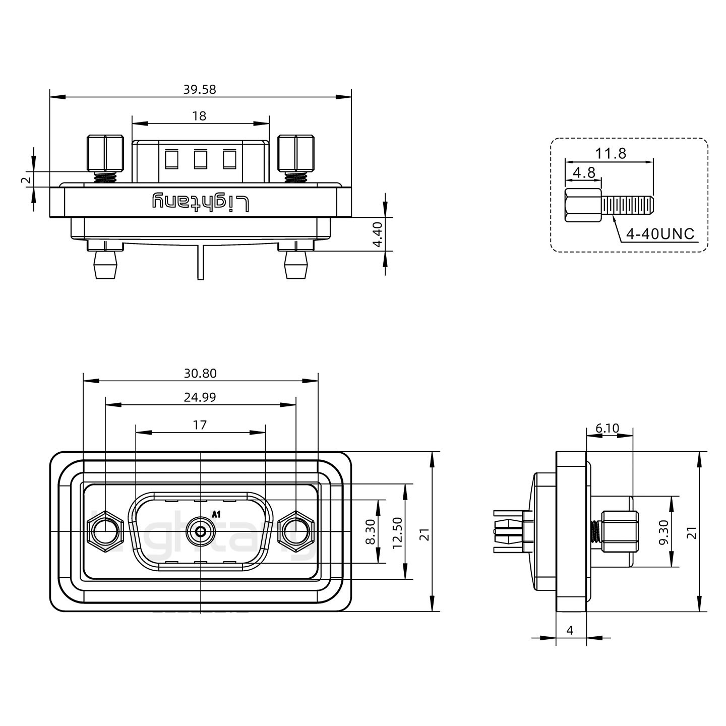 防水1W1公直插板/鉚魚(yú)叉/鎖螺絲/射頻同軸50歐姆