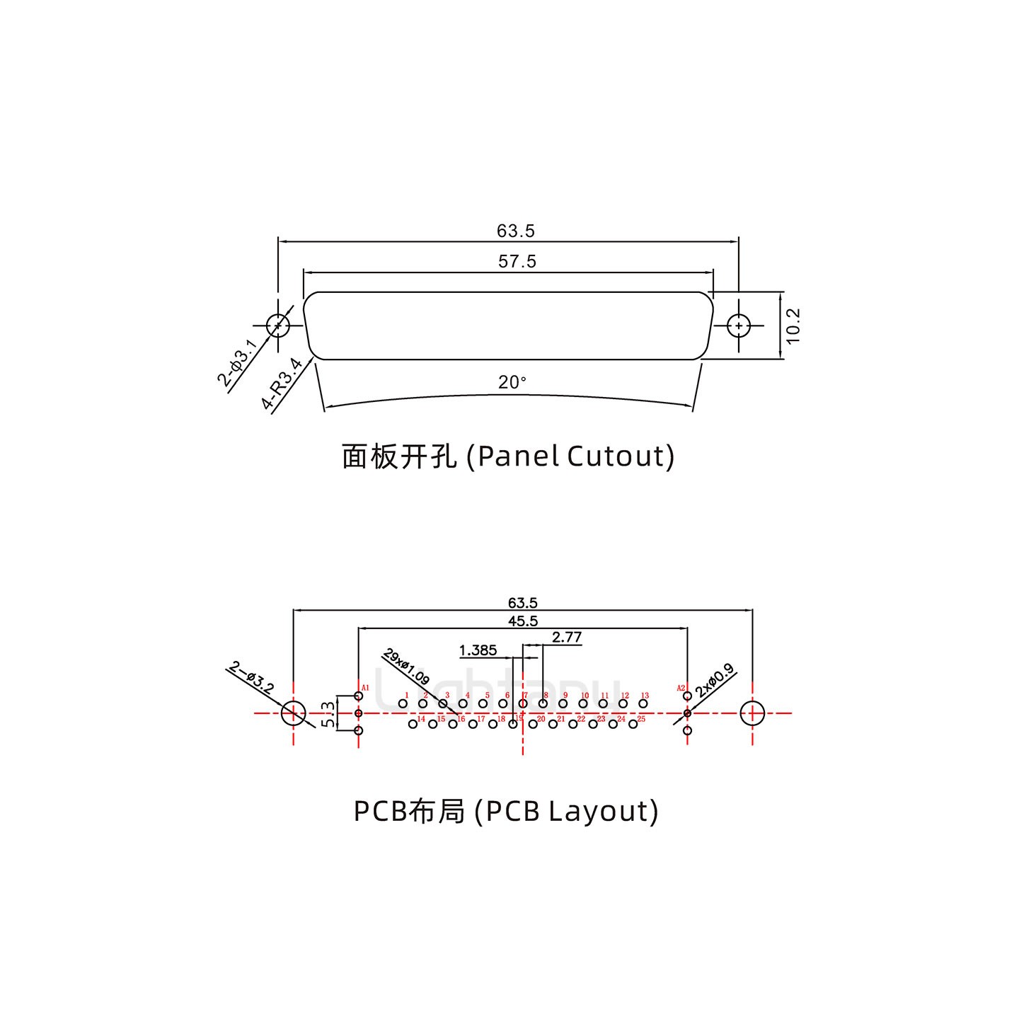 防水27W2公直插板/鉚魚叉/鎖螺絲/射頻同軸50歐姆
