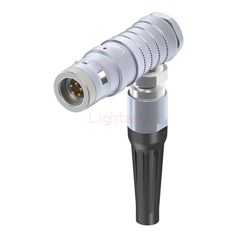 FHG.0K.005.CLAC40Z推拉自鎖帶護(hù)套彎式插頭