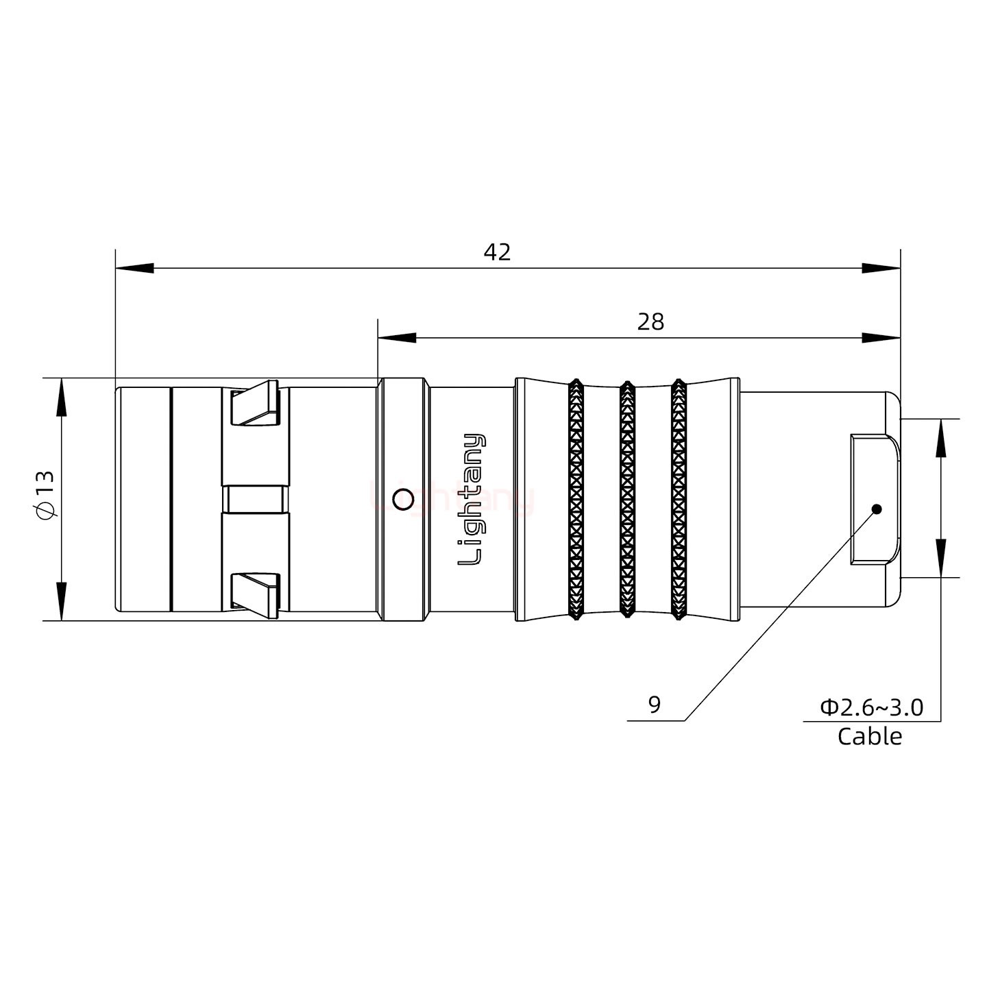 FGG.1K.005.CLAC30推拉自鎖直式插頭