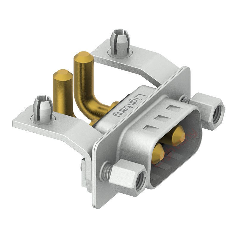 2W2公PCB彎插板/鉚支架10.8/大電流30A