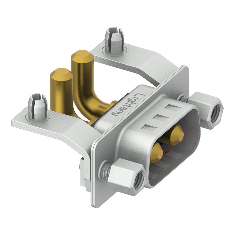 2W2公PCB彎插板/鉚支架11.6/大電流40A