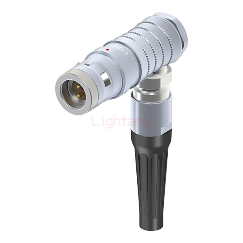 FHG.0K.002.CLAC45Z推拉自鎖帶護套彎式插頭