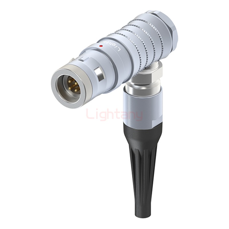 FHG.0K.004.CLAC20Z推拉自鎖帶護套彎式插頭