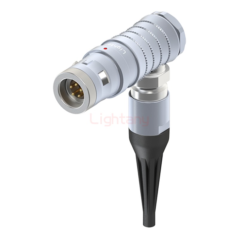 FHG.0K.005.CLAC10Z推拉自鎖帶護套彎式插頭