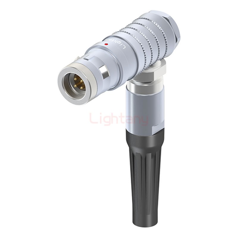 FHG.1K.004.CLAC65Z推拉自鎖帶護套彎式插頭