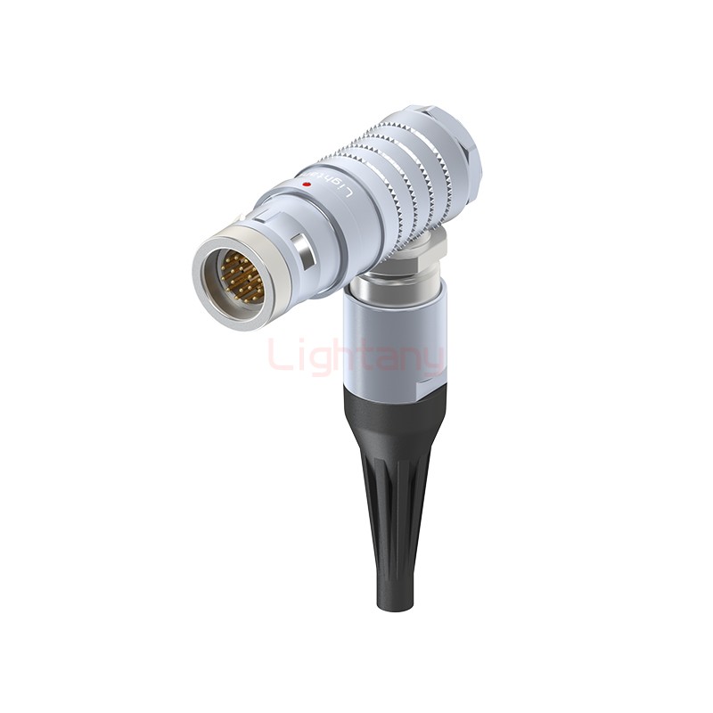 FHG.2K.018.CLAC40Z推拉自鎖帶護套彎式插頭