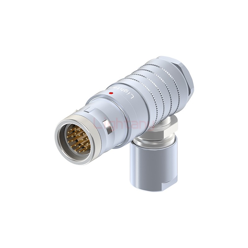 FHG.3K.022.CLAC40推拉自鎖彎式插頭