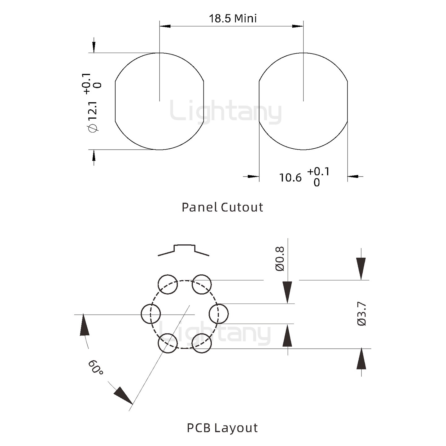 EEG.1B.006.CLN推拉自鎖前螺母插座 直插板