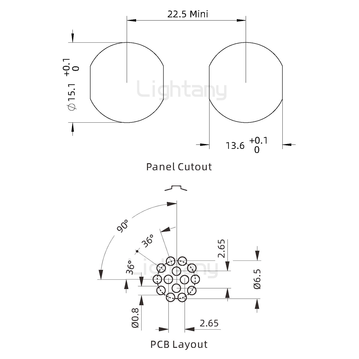 EEG.2B.014.CLN前螺母插座 直插板