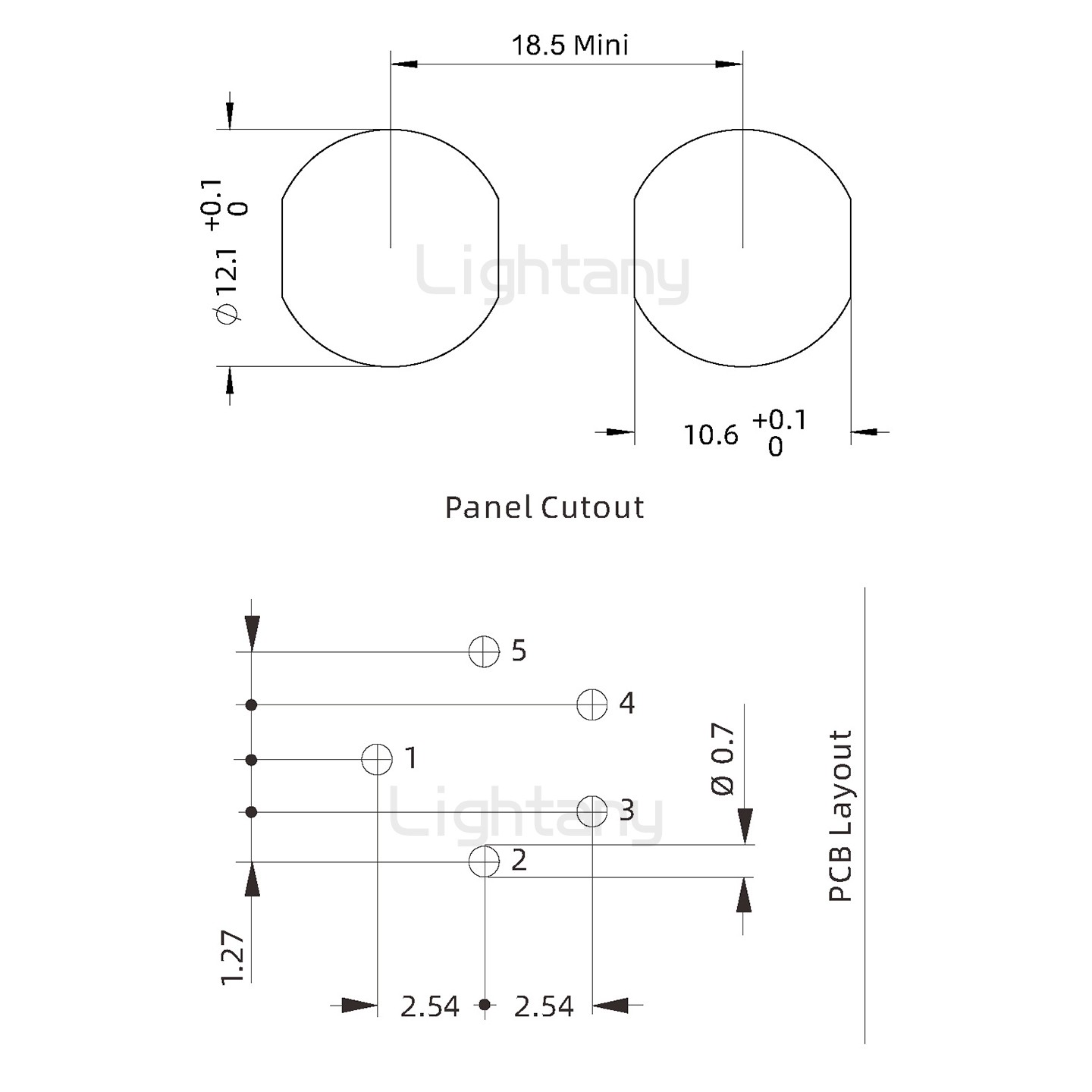 EEG.1B.005.CLV推拉自鎖前螺母插座 彎插板