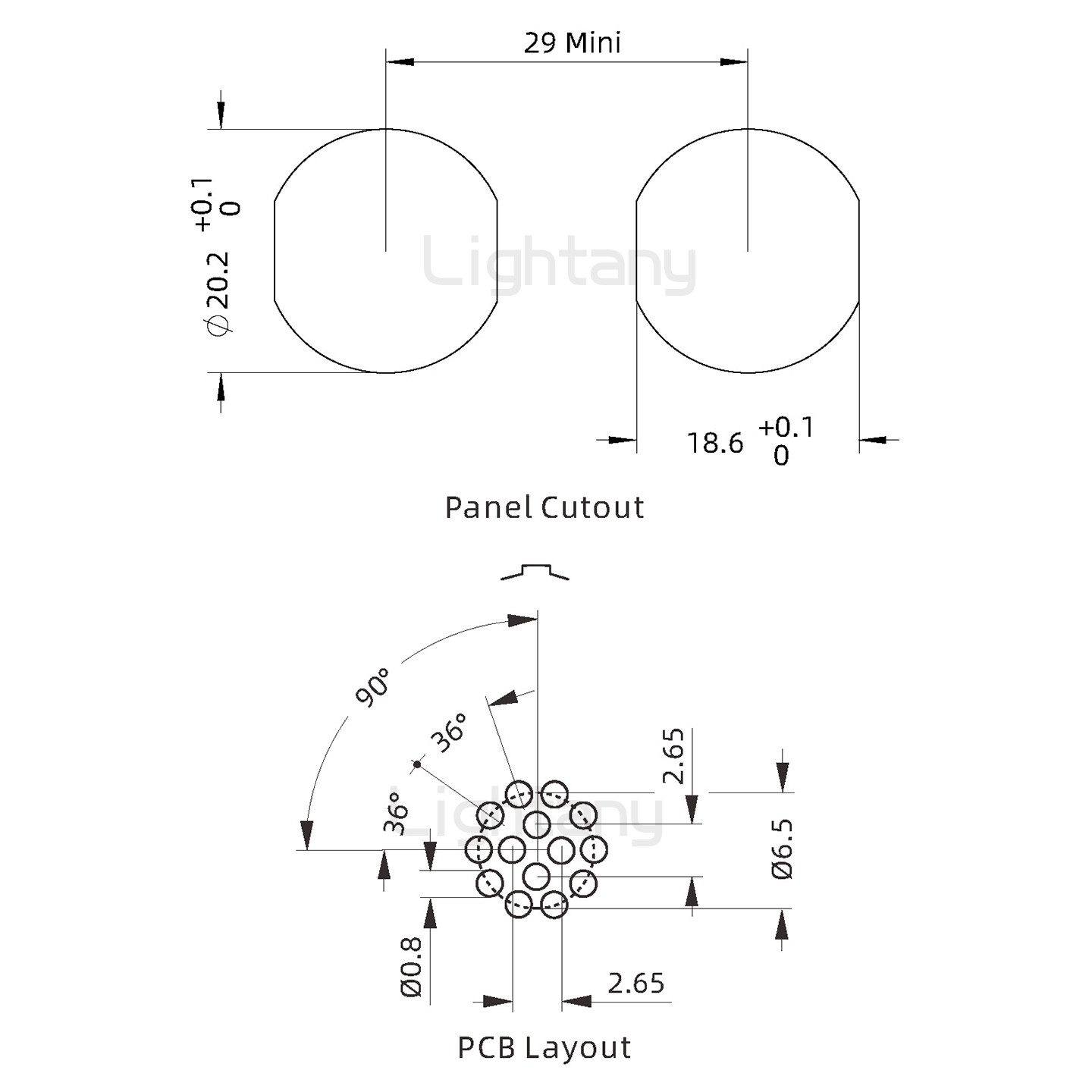 EEG.2K.014.CLN推拉自鎖前螺母插座 PCB直插板