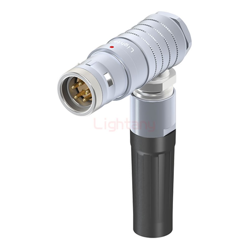 FHG.3K.005.CLAK14Z推拉自鎖帶護(hù)套彎式插頭