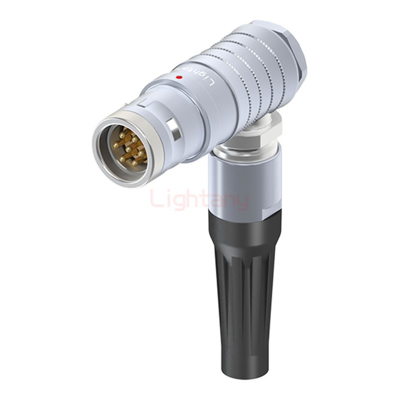 FHG.3K.007.CLAC95Z推拉自鎖帶護套彎式插頭