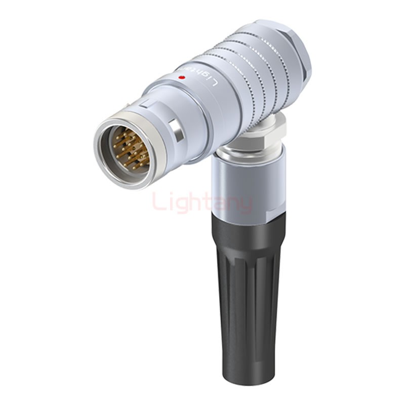 FHG.3K.014.CLAK11Z推拉自鎖帶護(hù)套彎式插頭