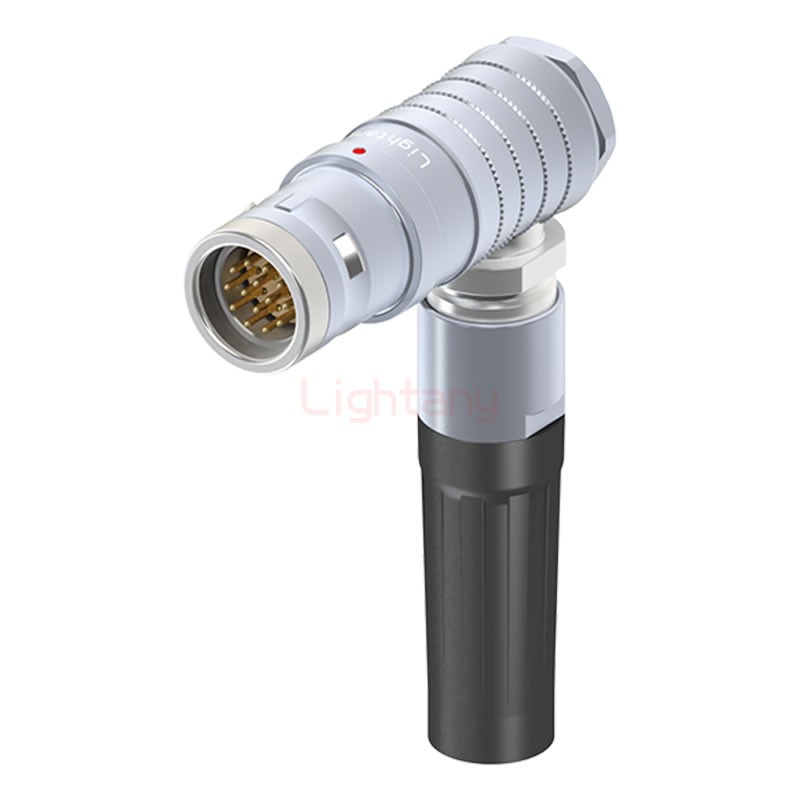 FHG.3K.014.CLAK15Z推拉自鎖帶護(hù)套彎式插頭