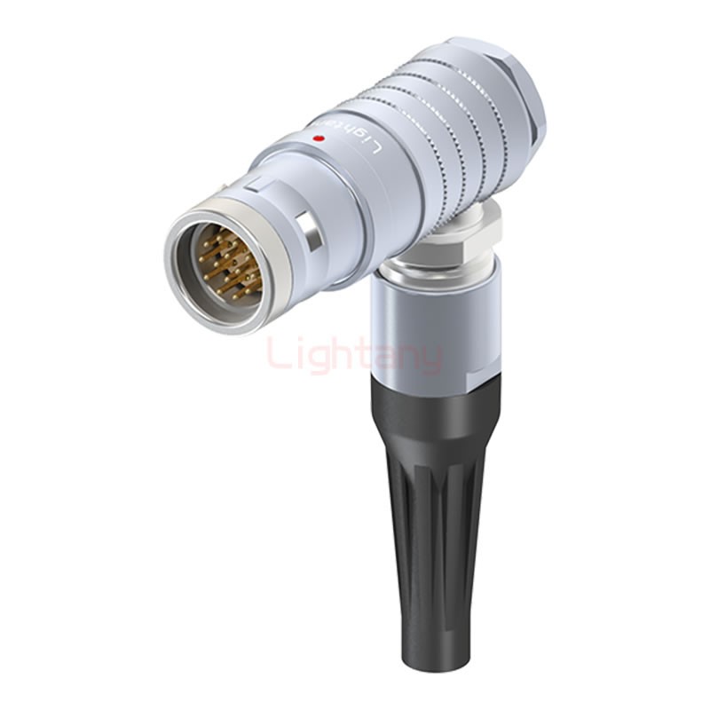 FHG.3K.014.CLAC75Z推拉自鎖帶護套彎式插頭