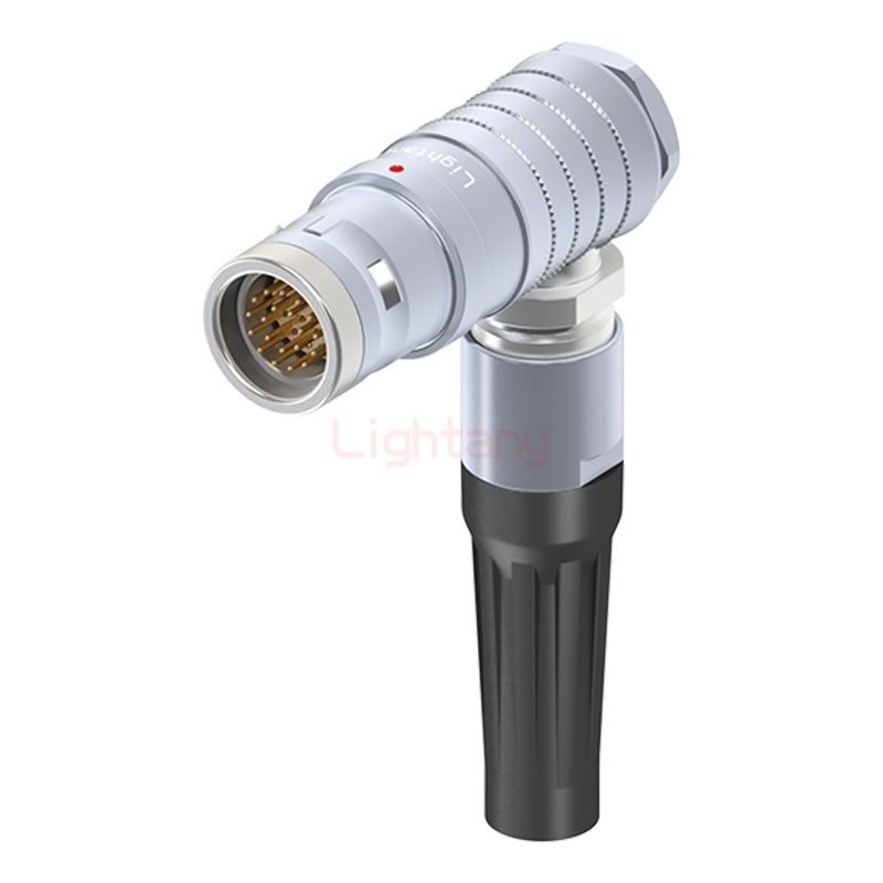 FHG.3K.020.CLAK11Z推拉自鎖帶護(hù)套彎式插頭