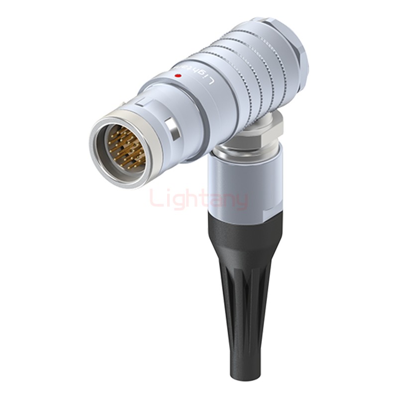 FHG.3K.020.CLAC50Z推拉自鎖帶護套彎式插頭