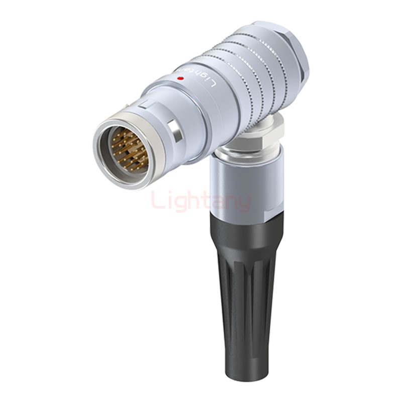 FHG.3K.022.CLAC80Z推拉自鎖帶護套彎式插頭