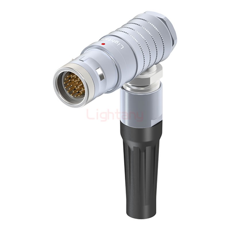 FHG.3K.024.CLAC11Z推拉自鎖帶護套彎式插頭