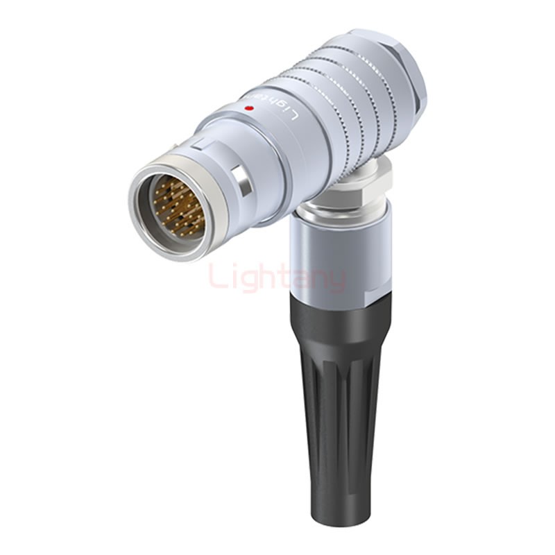 FHG.3K.026.CLAC85Z推拉自鎖帶護(hù)套彎式插頭