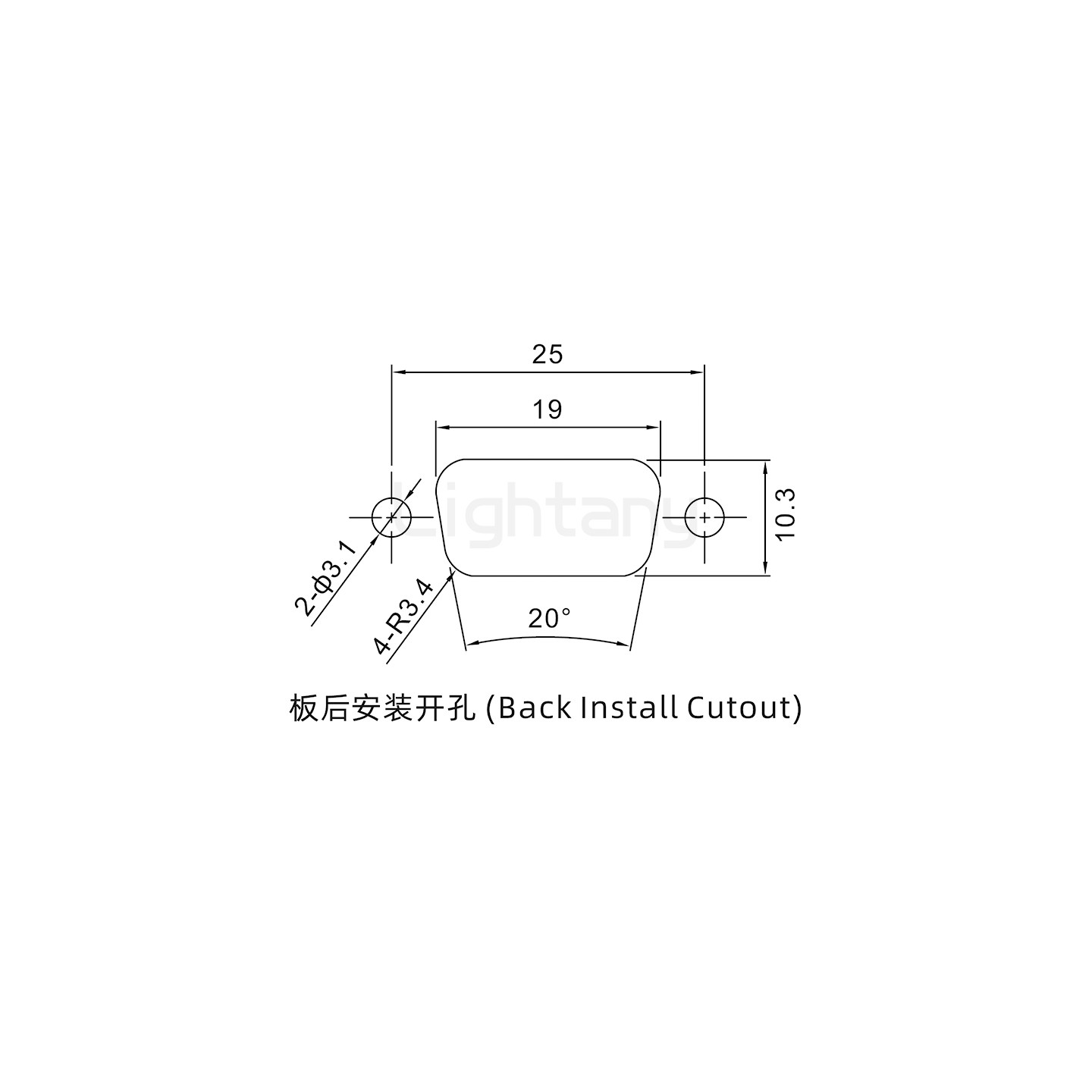 防水DB9 公 焊線式 鎖螺絲 車針